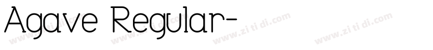 Agave Regular字体转换